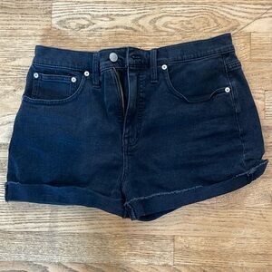 Madewell High-rise denim shorts size 28